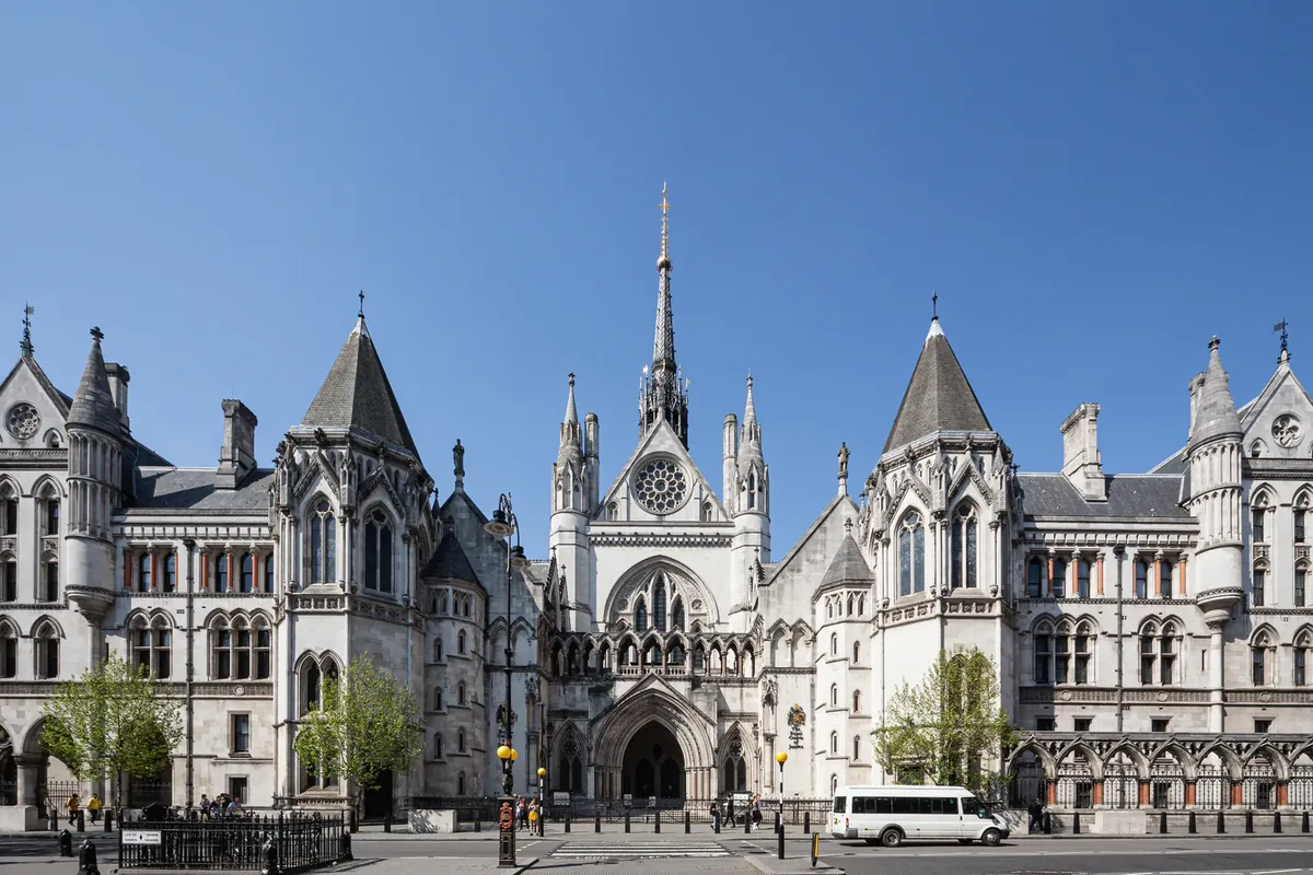 Royal Courts of Justice on the Strand in London